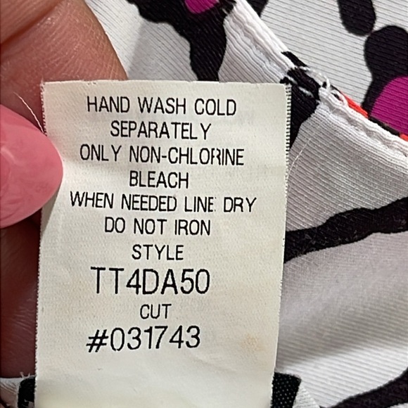 Trina Turke Women’s Venice Beach Tunic Cover Up in White Sz S Geometric Print - Picture 11 of 11